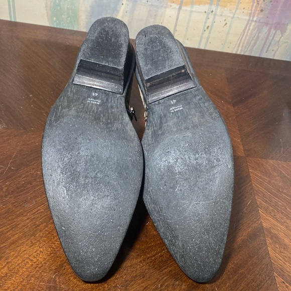 Free People Indio Booties Washed Grey Black Leather Sz 41/US 11 Women’s … - Picture 5 of 7